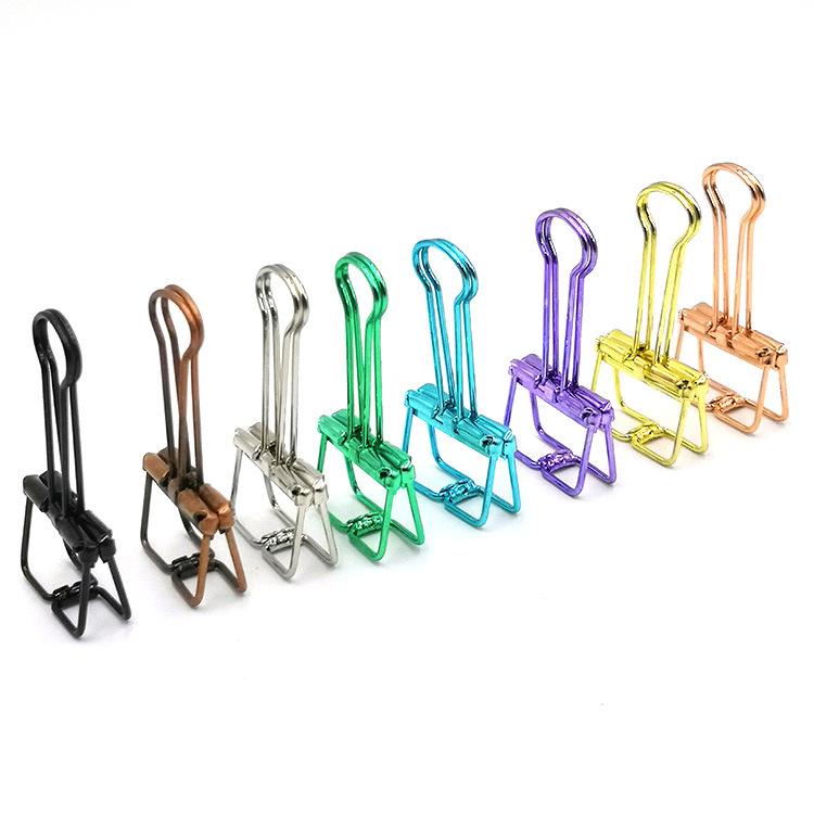 5PCS Metal Office Clip Paper Binder Clip Decorative Paper Stationery Cute Diary Clip HXZ05