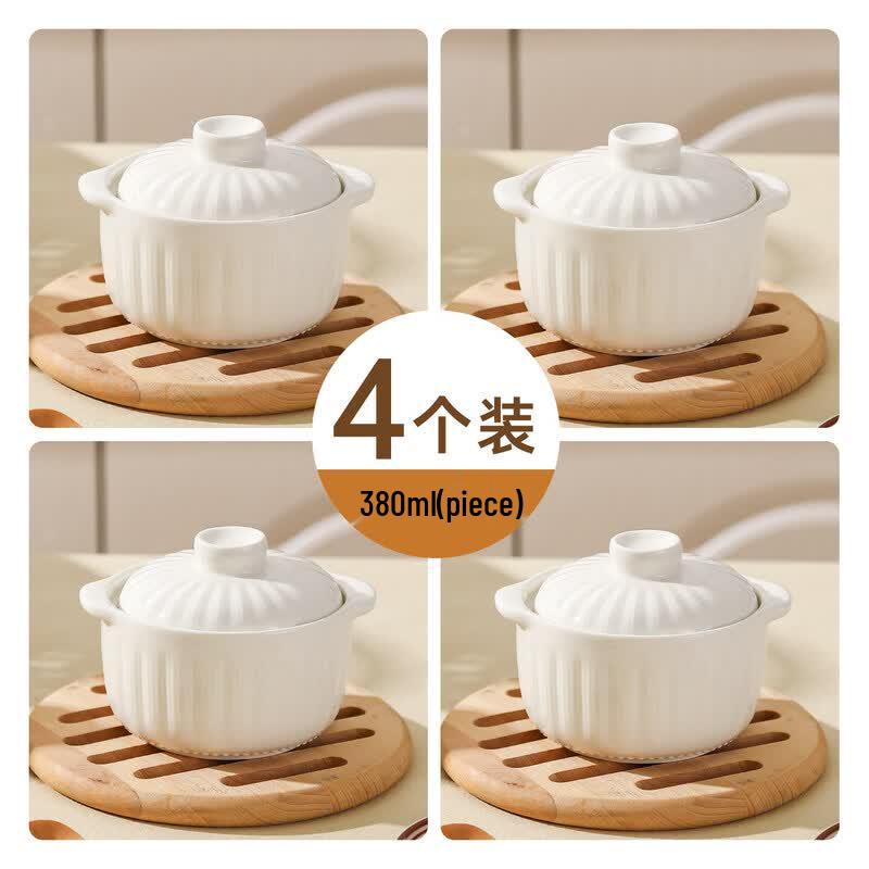 Qiwei Ceramic Double-Boiler Stew Pot