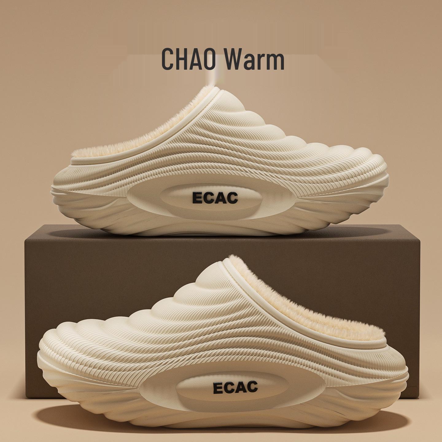 ECAC 2025 Мужские водонепроницаемые уличные тапочки Теплые повседневные туфли на каблуке с бархатной подкладкой для осени и зимы 3637 2230₽