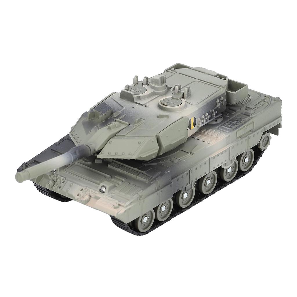 Tank Model Toy with Sound Light Effect Alloy Decoration 360 Degree Rotation Tank Action Model J48 3