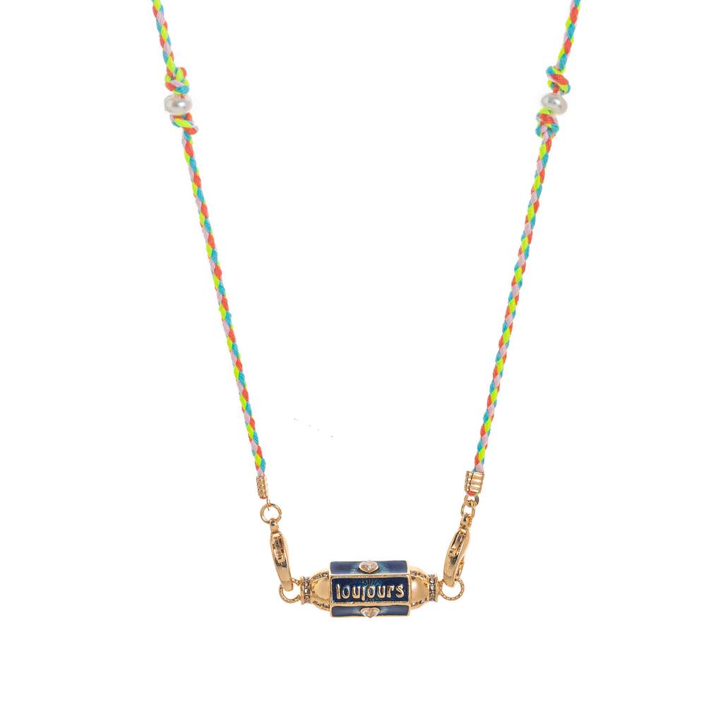 Collana Tarocchi Colore San Valentino Design di Nicchia Ciondolo Occhio di Stella Placcato Oro Mantenimento del Colore