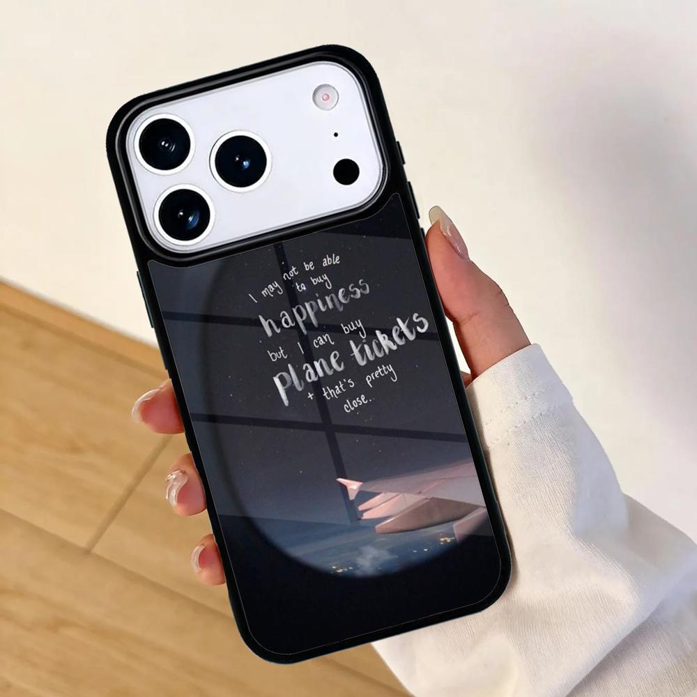 Aircraft Airplane Fly Travel Mobile Phone Case for IPhone 17 AIR 16pro Max 15 14 13 12 11 Bumper Cover