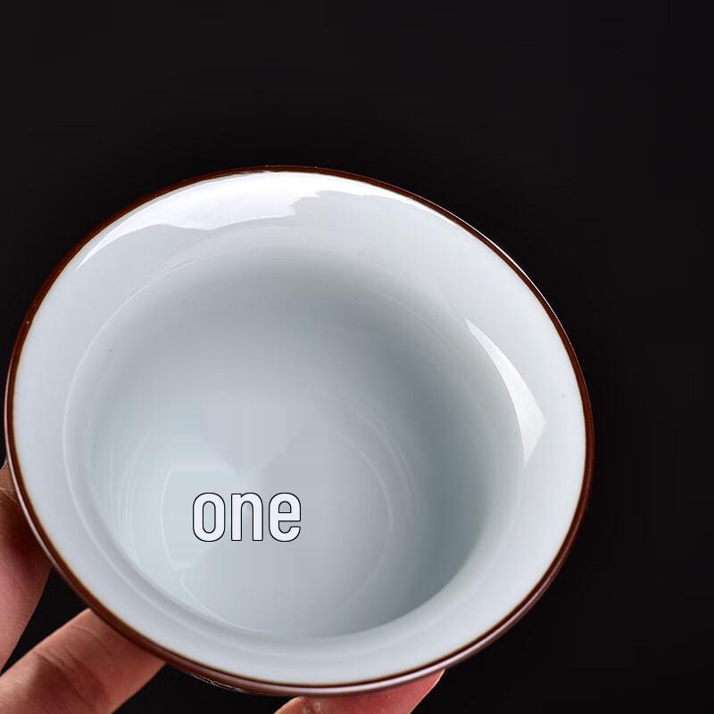 White Porcelain Sancai Gaiwan Teacup