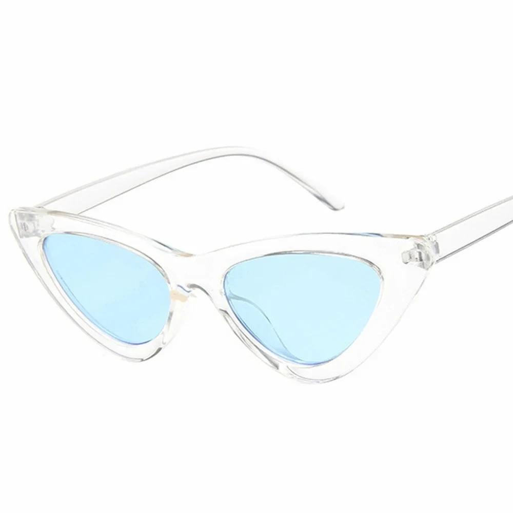 Vintage Cateye Sunglasses Women Retro Small Cat Eye Sun Glasses Designer Colorful Eyewear For Female Oculos De Sol
