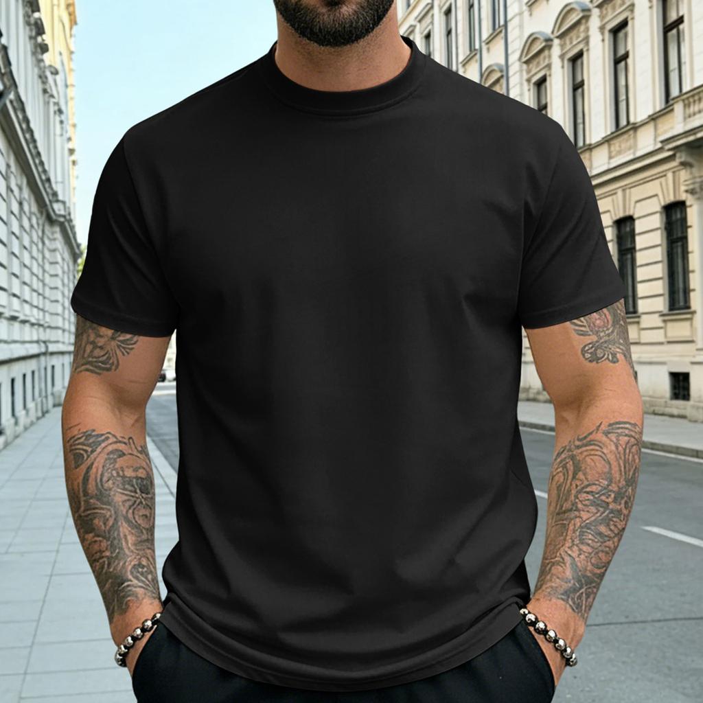 Men's Summer Short-sleeve Quick-drying T-shirt Undershirt Top
