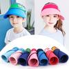 Children Summer Adjustable Sun Hat Cartoon Printing Peaked Cap for Outdoor Running Sports