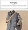 Men's Retro Hip Hop Cotton Down Vest - Warm Autumn/Winter American Style Jacket