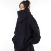 Herbst Einfarbig Ninja Rollkragen Kapuzenpullover für Herren Y2K Vintage Fleece Sweatshirts Hip Hop Japanische Streetwear Oversized Hoodie
