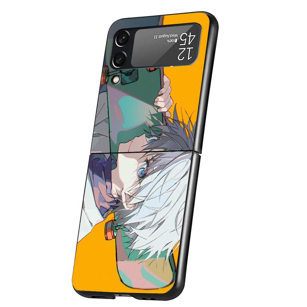 Hunter X Killua Cover Phone Case For Samsung Galaxy Z Flip 7 6 5 4 3 5G Flip7 Flip6 Flip5 Flip4 Flip3 Black Fundas Shell Galaxy