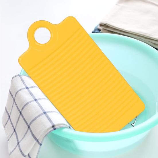 Mini Washing Board Wavy Stripe Hanging Hole Anti-slip Thickened Bottom Groove Plastic Underwear Sock Towel Laundry Washing Board Household Supplies