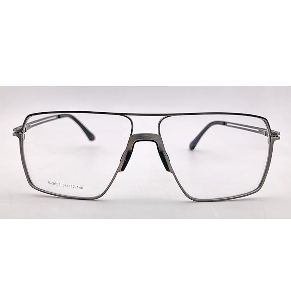 RSINC Volledig Rand frame/bril/ Metaal & Plastic Voor Mannen En Vrouwen, ,MH Grijs Zwart G-2631 54-17-140 | IB 21 | N1 MH G-2631 Grijs Zwart | IB 21