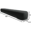 Yamaha SR-C20A Compact Soundbar, 60cm wide, Bluetooth compatible, for PC/Games/TV/PC/Smartphone, Black