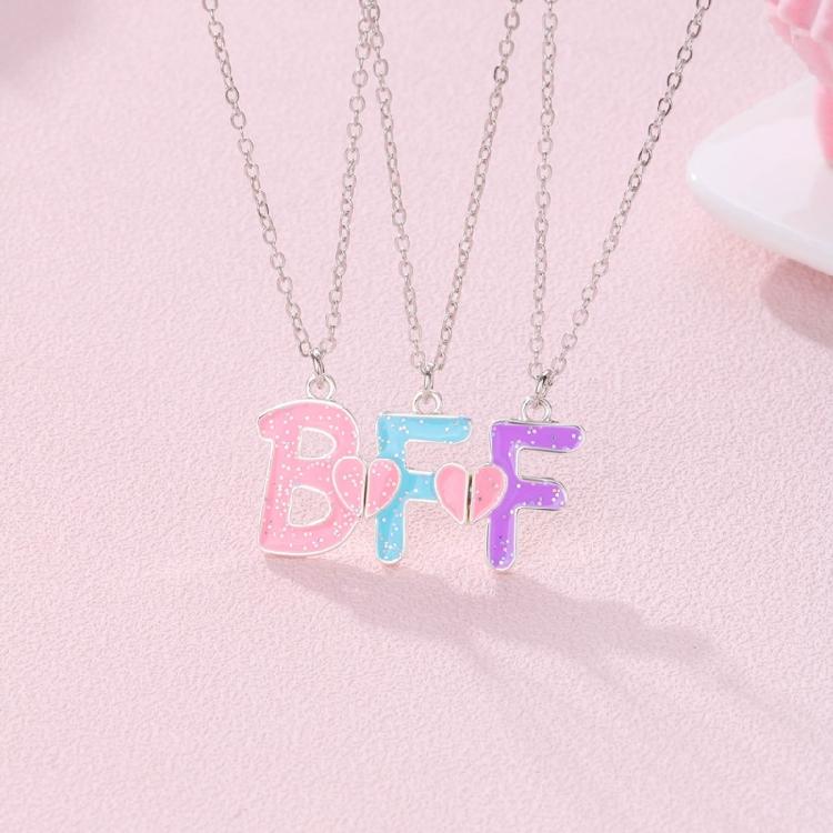3xAjustable Friendship Neckchain Friendship Clavicle Chain for Best Friend Girls