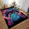 Gaming-Themed Carpet with Controller Design, Vibrant Colors, Neon Style Suitable for Use As an Anti-slip for Living Room Bedroom Sofas