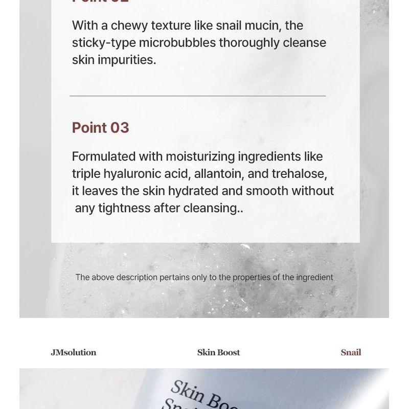 JMsolution - Skin Boost Snail Cleansing Foam 1.5
