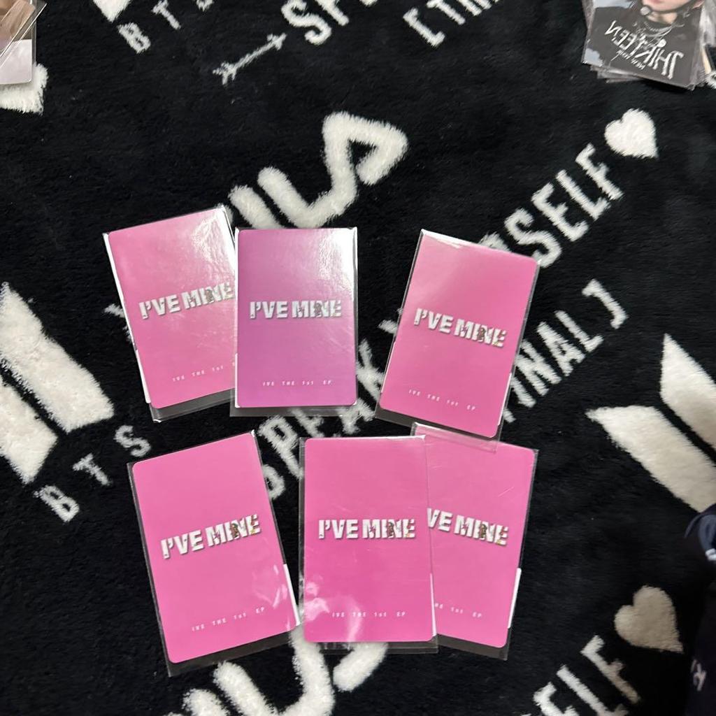 [USED] ive IVE MINE kmstation 3.0 bonus trading card set of 6