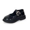 Children Fashion Leather Shoes for Boys with Black Buckle Spring and Summer 2024 New Simple Korean Style Kids Girls School Shoes