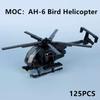 MOC-Bausteine: UNS. Militärhubschrauber AH-6 Little Bird – Pädagogisches Kinderspielzeug, Schreibtischdekoration & Geschenk