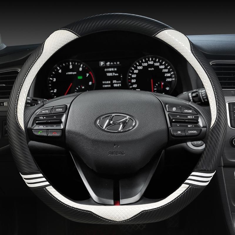 Car Steering Wheel Cover For Hyundai I40 I30 I20 I10 Ix35 Ix25 Tucson Accent Elantra Santa Fe Creta Solaris Kona Auto Accessorie