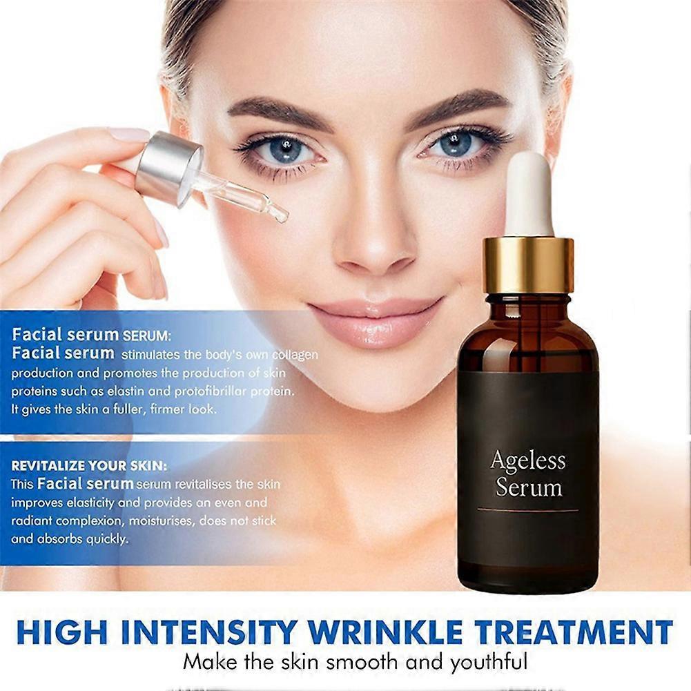 Ageless Serum, Anti-Aging Face Serum - Smoothing Wrinkles & Fine Lines, Intense Firming Formula for All Skin Types