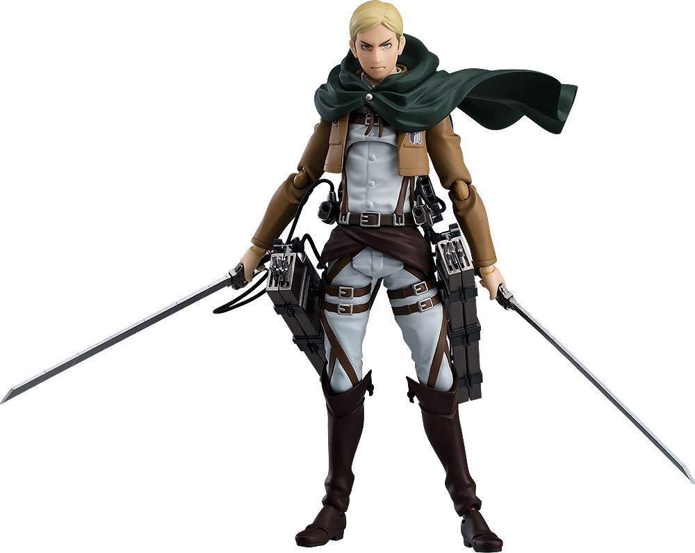 

figma Attack on Titan Erwin Smith ABS PVC Painted Movable Figure Non-scale &