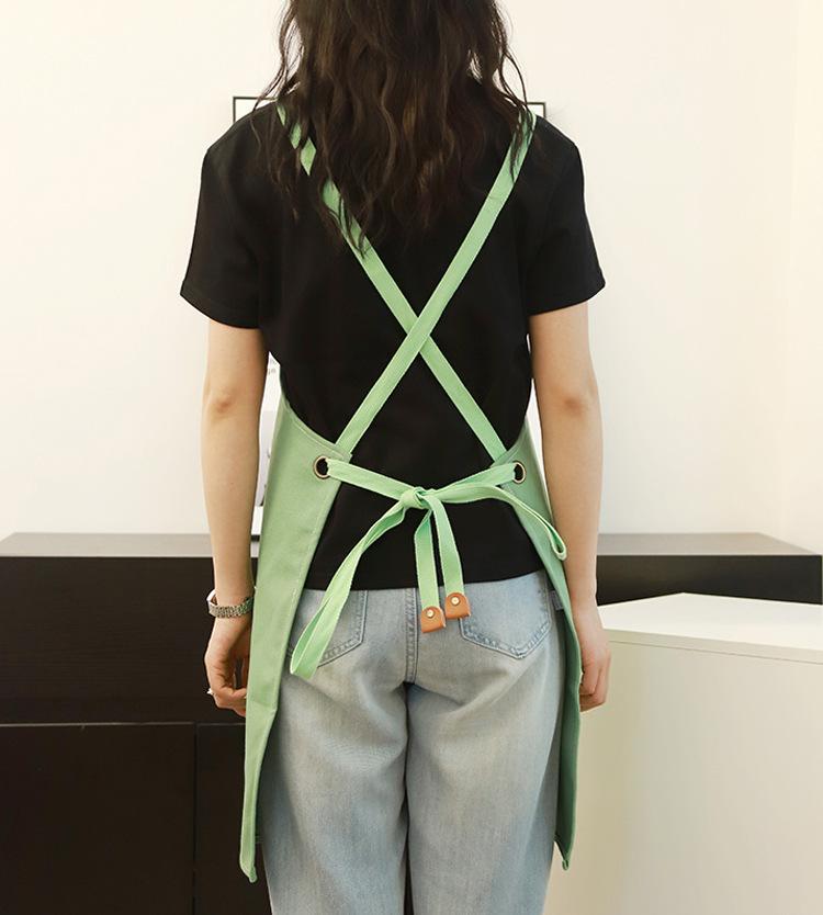 Wasserdichte und ölbeständige Koch- und Gartenschürze aus dicker Canvas-Baumwolle