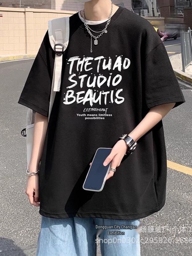 

Men s 2025 Pique Cotton Short-Sleeve Round Neck T-Shirt Mixed Sizes Batch