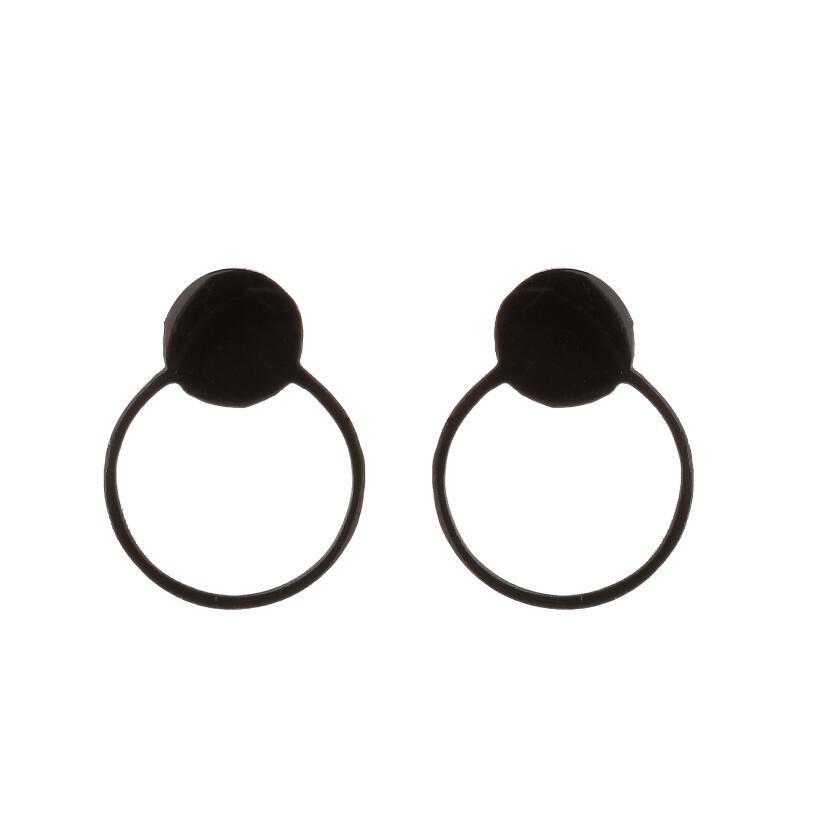 Stainless Steel Hip-Hop Punk Smiley Face & Cupid Angel Earrings