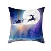 Nordic Christmas Pillow Cover Simple Printed Lines Elk Series Sofa Office Pillow Cushion Cover