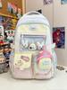 Schoolbag Japanese Ins New High-value Fresh and Sweet Dopamine Backpack Junior High School Students Lightweight Large-capacity Backpack