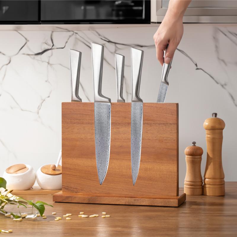 Wooden Double-sided Magnetic Knife Holder Suitable For Kitchen Area Knife Universal Bracket With Magnet Strip For Cooking Area Storage for Home