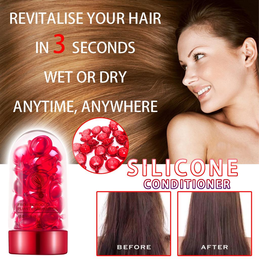 Buy Hair Care Essential Oil Capsules, Repair And Soften Silky Hair Oil