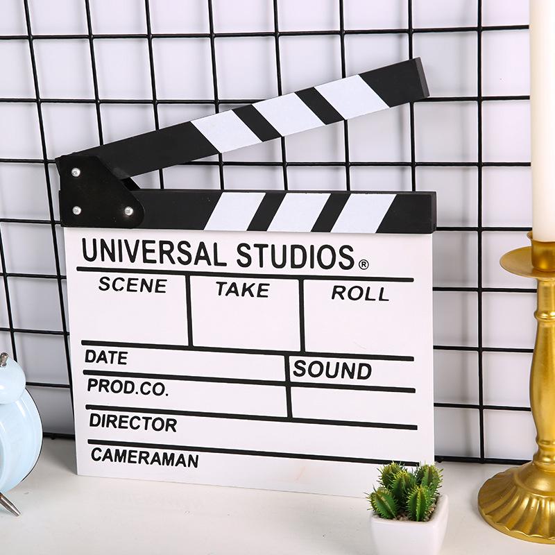 Wooden Director's Clapboard: Film & TV Prop for Photography and Decor