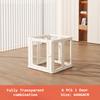 Transparent Dog Playpen Safety Puppy Dogs Fence Accessories Dogs Pet Barrier Enclosure Indoor Pets Bed Baby Playpens Supplies