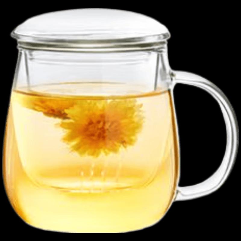 RELEA Mushroom High Borosilicate Glass Tea Cup Set