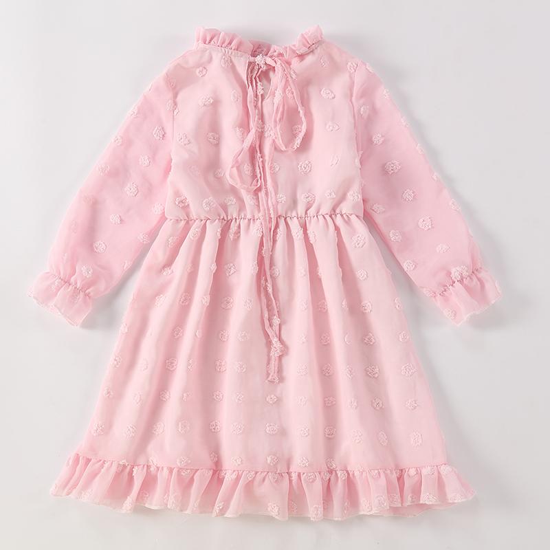 Spring Mother Daughter Dresses Fashion Family Macthing Outfits Mommy And Me Clothes Long Sleeve Mom Baby Women Girls Dress