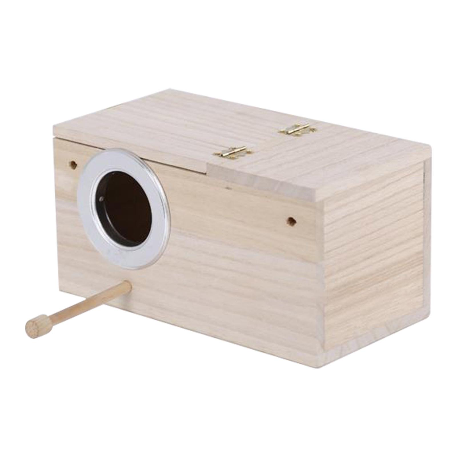 Outdoor garden decoration wooden birdhouse bird house brooder box for budgies and cockatiels (Paulownia wood