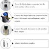 60in New Upgraded CGA320 Co2 Tank adapter connects directly to the soda machine, Adapter for TR21-4 Soda Water Machine Compatible with Fizzi/One