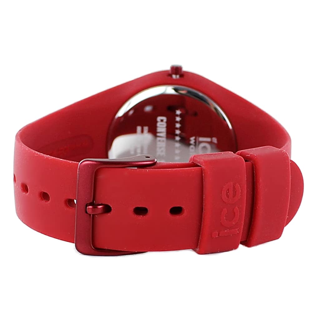ICE-WATCH Converse Collaboration 017499 Pair Watch Red Silicone 40mm 10 ATM Waterproof Quartz Unisex Men's Women's Wristwatch Set