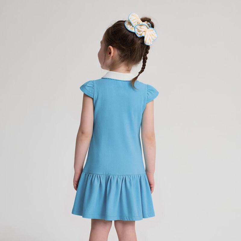 Deesha Girls' Sweet Academy Ruffle Hem Dress