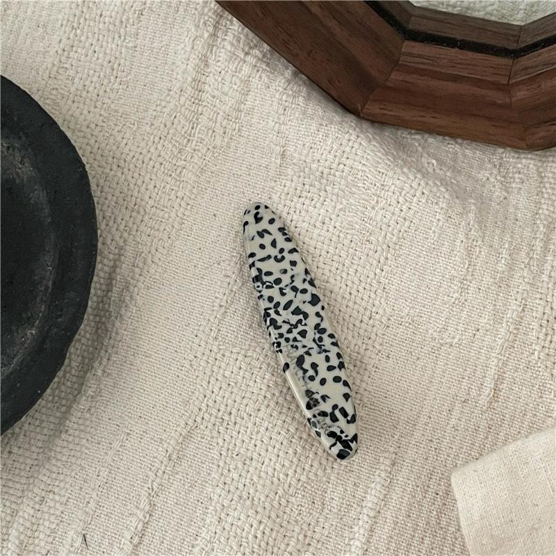 1PC Acetate Hair Side Clip Oval Geometric Bangs Hairpin Women Girls Simple Elegant Duckbill Clip Barrettes Hair Styling Accessories