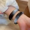 Irregular Chunky Bracelets Bohemian Retro Hand Ring Unique Acrylic Bangles  Women