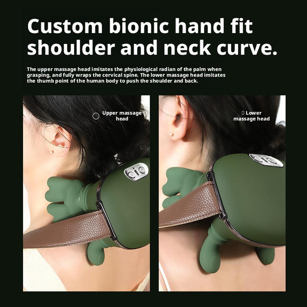 Electric Neck And Shoulder Muscle Massager Wireless Shoulder And Back Kneading Massage Shawl Neck Masajeador Relax Pain Relief