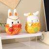 Miniature Rabbit Figurines, Resins Bunnys Ornament for MidAutumn Festival Decoration and Fairys Garden