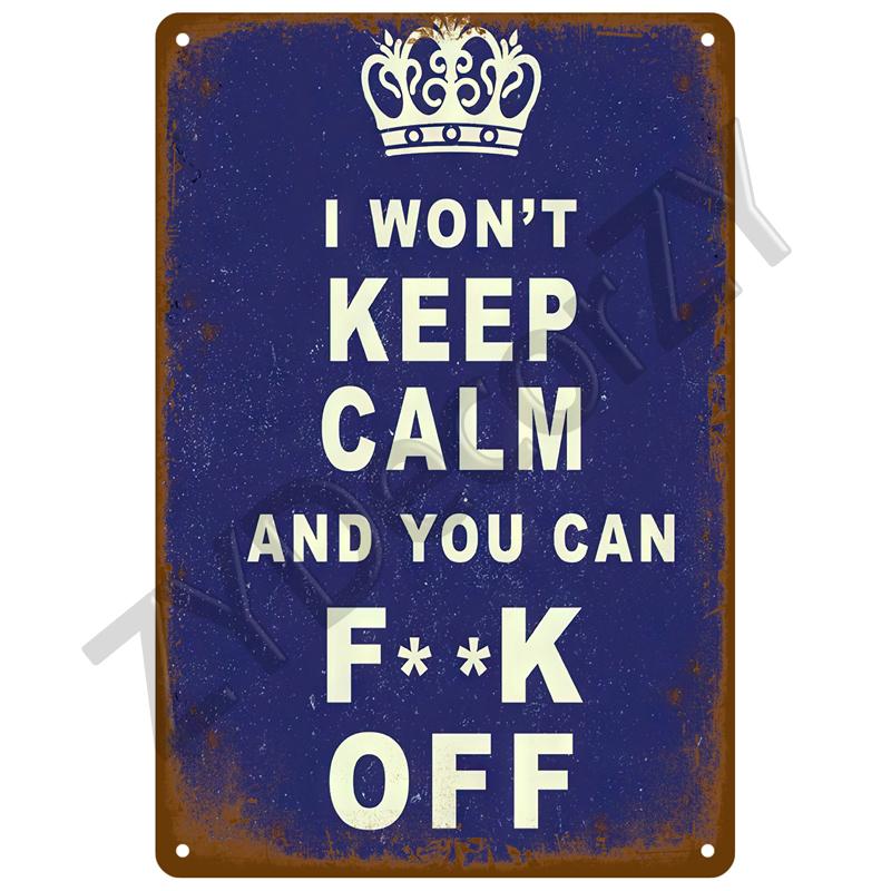 High Definition Metal Tin Sign Funny Warning Signs Retro Humorous Security Plaque Vintage Sarcastic Wall Art Decor for Home Gard