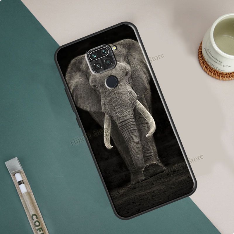 Baby Elephant Moon Phone Case For Xiaomi Redmi Note 11 10 8 9 Pro 8T 9S 10S Coque For Redmi 10 9 9C 9A 9T