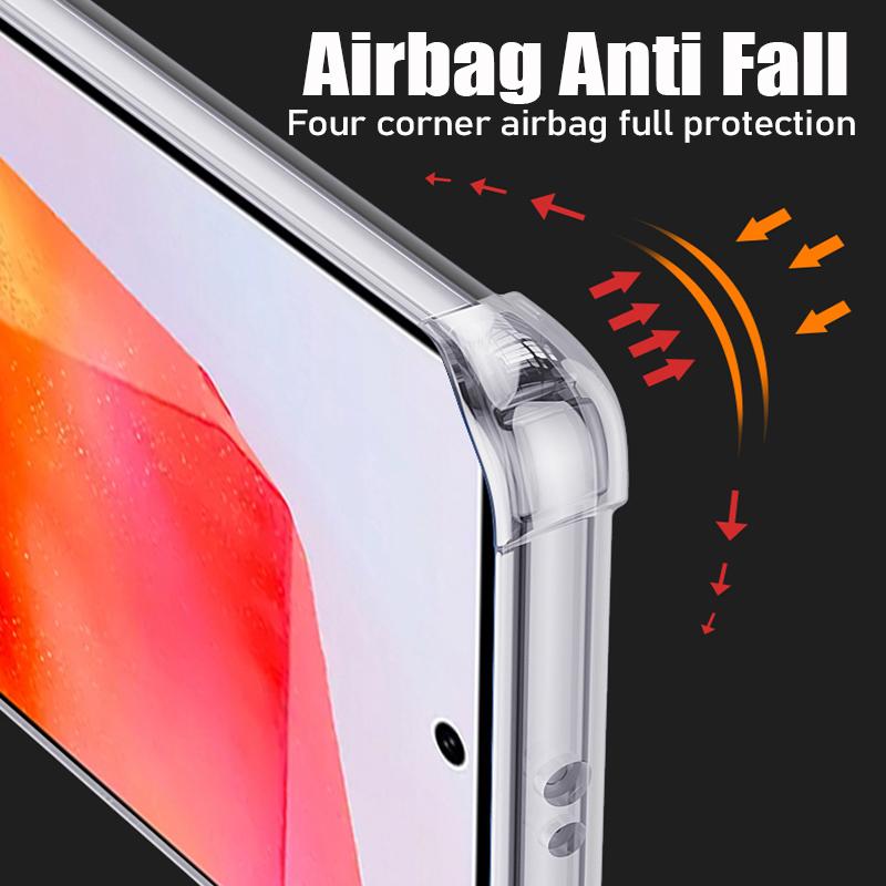 Przezroczyste Etui Na Telefon Dla Samsung Galaxy S25 S24 S22 Ultra S23 Plus Fe Silikonowe Miękkie Etui Dla Samsung A16 A26 A36 A56 A55 A35 A15 A54