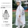 2026 New Model Children's Disposable Raincoat, Can Be Worn over a Backpack, for Boys and Girls Going to School, Rainproof, Thickened, Portable