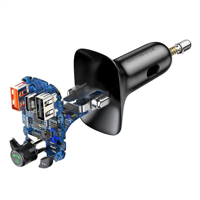 Transmiter Samochodowy Baseus Bluetooth Mp3 S-13 (Czarny)