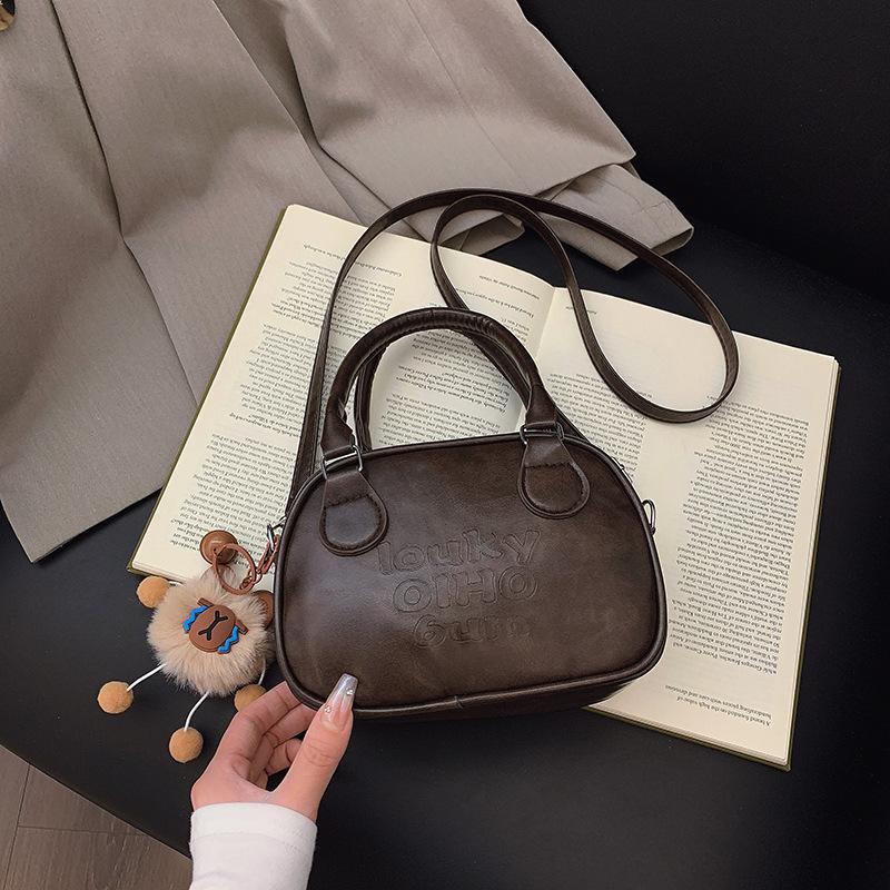 Niche Retro Maillard Style Handbag Women's 2025 New Versatile Korean Fashion Textured Shoulder Messenger Bag